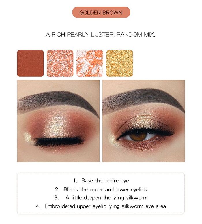 Feather Kingdom 28-Color Eyeshadow Palette - 2g x 28