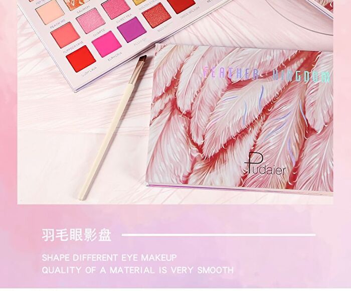 Feather Kingdom 28-Color Eyeshadow Palette - 2g x 28