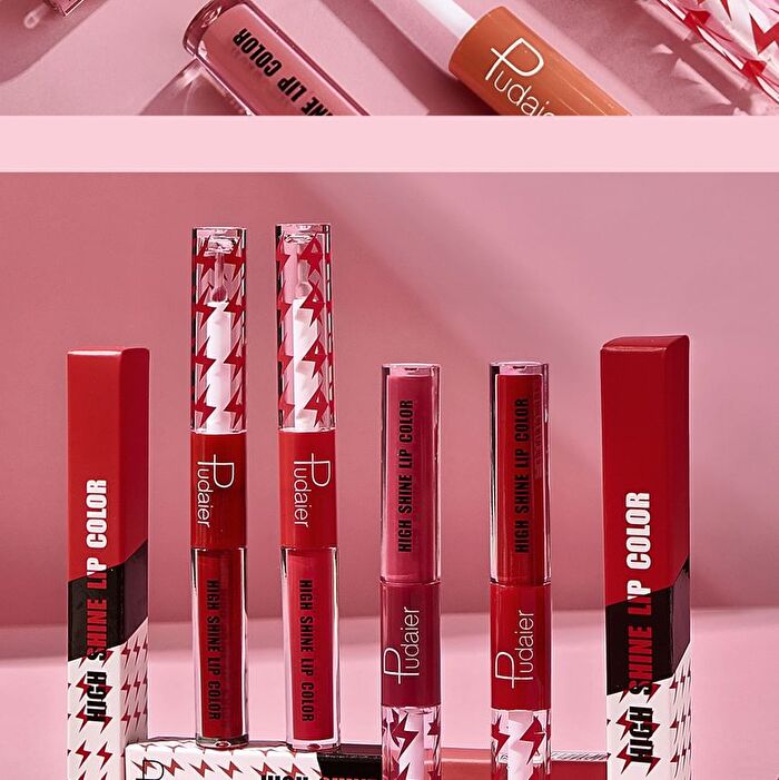 Dual-Ended High Shine Mirror Lip Gloss - 16 Colors - 04# - 4g