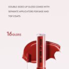 Dual-Ended High Shine Mirror Lip Gloss - 16 Colors - 04# - 4g