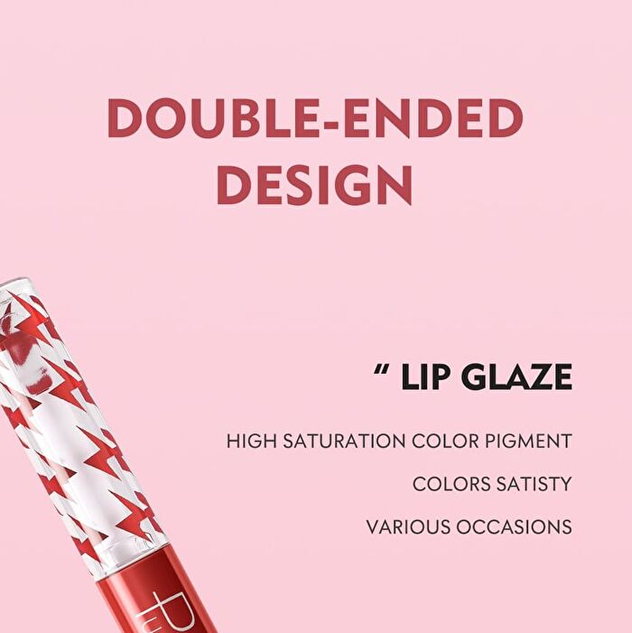 Dual-Ended High Shine Mirror Lip Gloss - 16 Colors - 04# - 4g