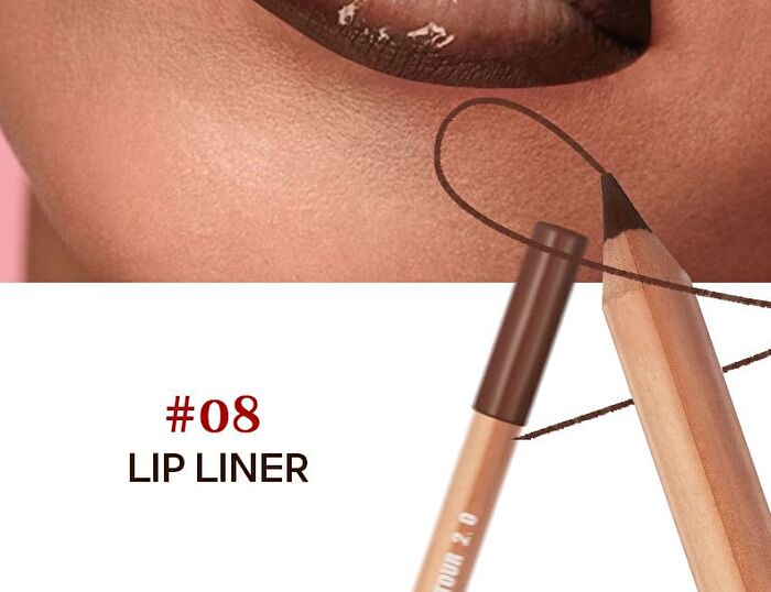 Matte Lipliner Pencil - 8 Colors - 01# - 2.5g