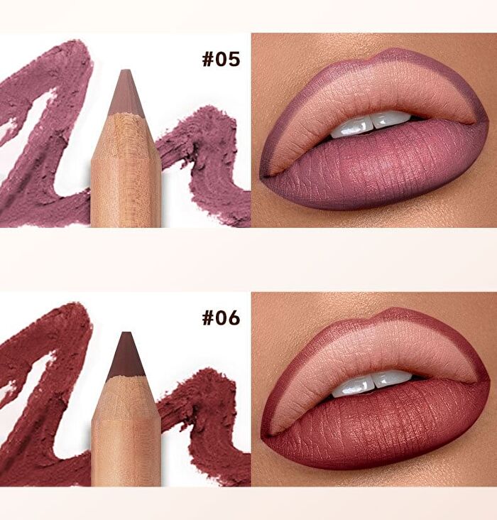 Matte Lipliner Pencil - 8 Colors - 01# - 2.5g