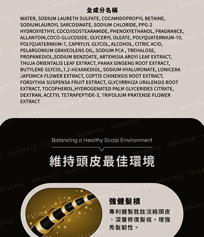 Black Ginseng Strengthening Shampoo - 490ml