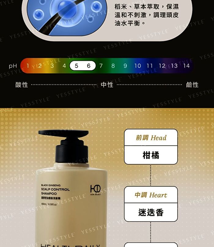 Black Ginseng Scalp Control Shampoo - 490ml