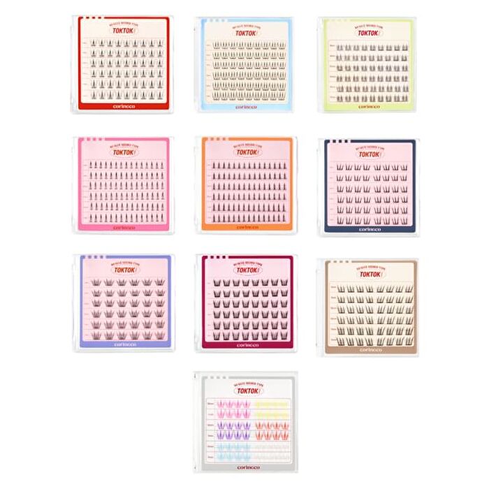 Coringco Toktok-Hara No Glue Eyelash - 10 Types - 2025 Version - #02 Pure