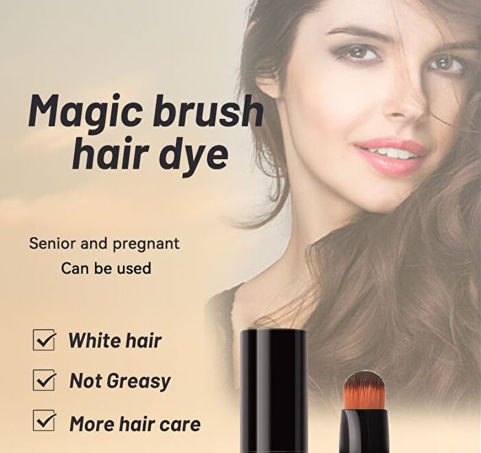 Magic Grayhair Cover Hair Brush - 4 Colors - #01 Black - 20ml