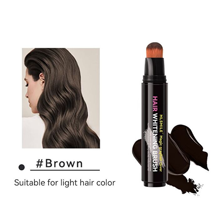 Magic Grayhair Cover Hair Brush - 4 Colors - #01 Black - 20ml