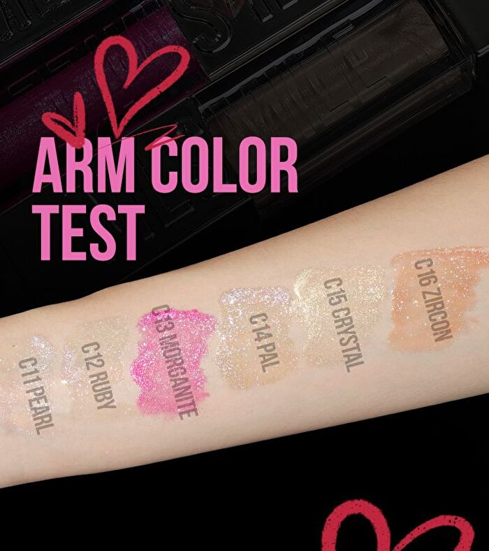 High-Glitter Lip Gloss - 6 Colors - #C12 Ruby - 3.5ml