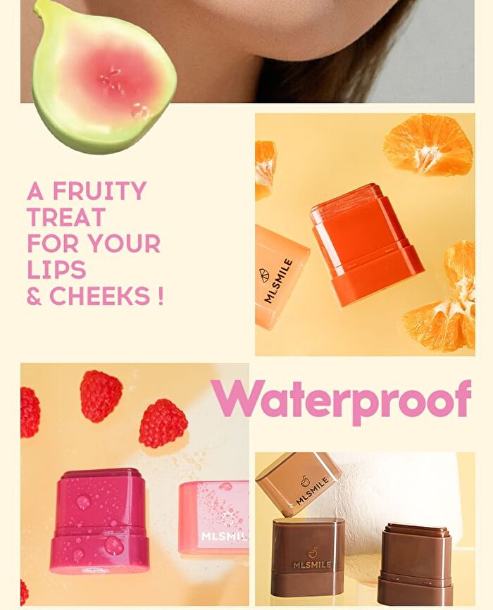 Dewy Fruit Cheek & Lip Multi Balm - 6 Colors - #X01 Peach - 10g