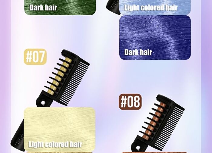 Mlsmile Color Hair Dyeing Comb - 12 Colors - #02 - 4.2g