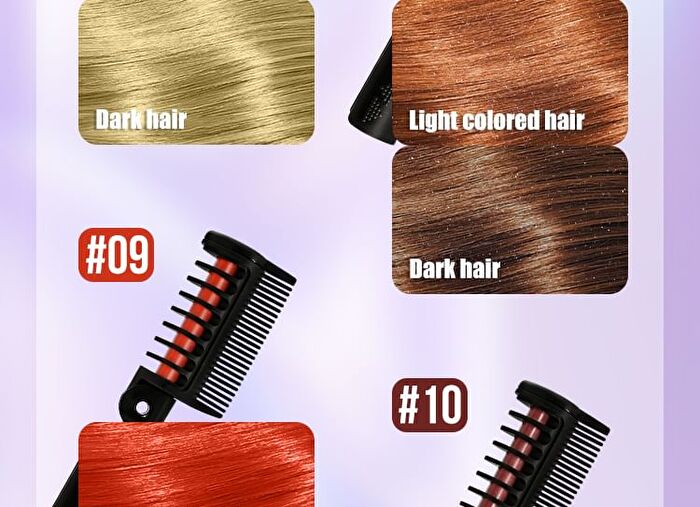 Mlsmile Color Hair Dyeing Comb - 12 Colors - #04 - 4.2g