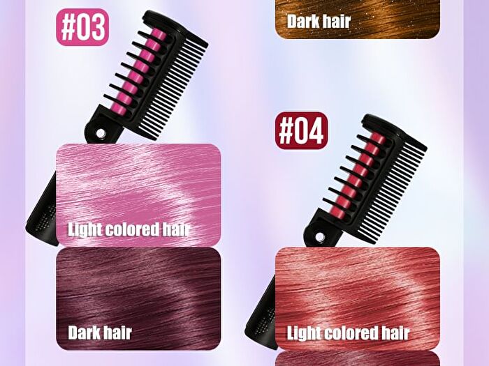 Mlsmile Color Hair Dyeing Comb - 12 Colors - #07 - 4.2g