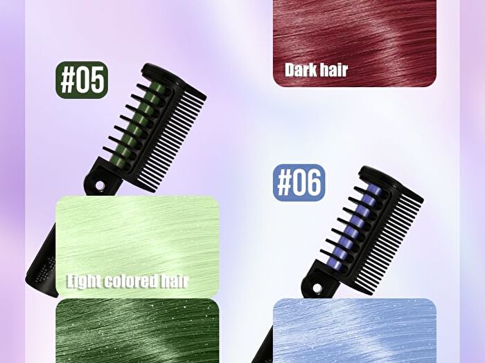Mlsmile Color Hair Dyeing Comb - 12 Colors - #08 - 4.2g