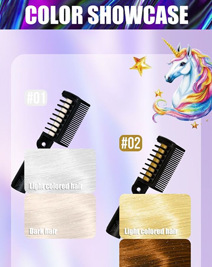 Mlsmile Color Hair Dyeing Comb - 12 Colors - #09 - 4.2g