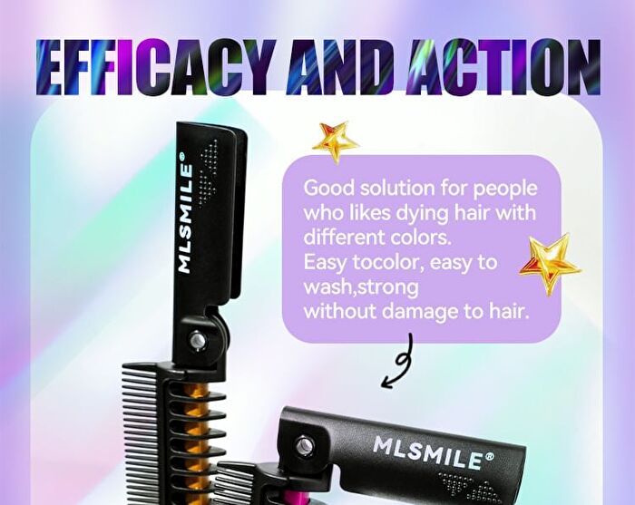 Mlsmile Color Hair Dyeing Comb - 12 Colors - #12 - 4.2g