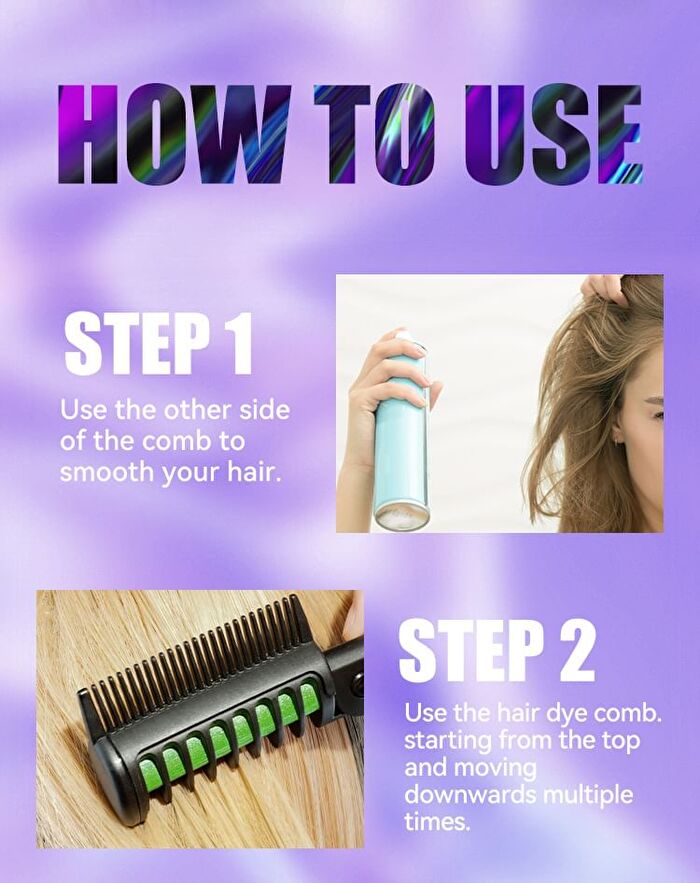 Mlsmile Color Hair Dyeing Comb - 12 Colors - #12 - 4.2g