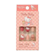 Santan Sanrio Hello Kitty Check Nail Tips - 1 set