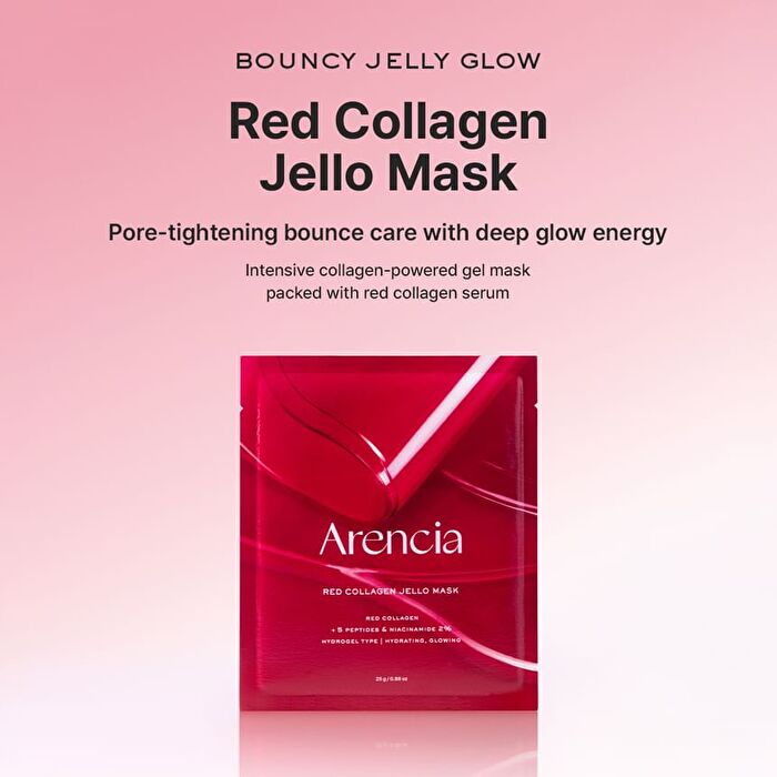 Red Collagen Jello Mask Set - 25g x 4 sheets