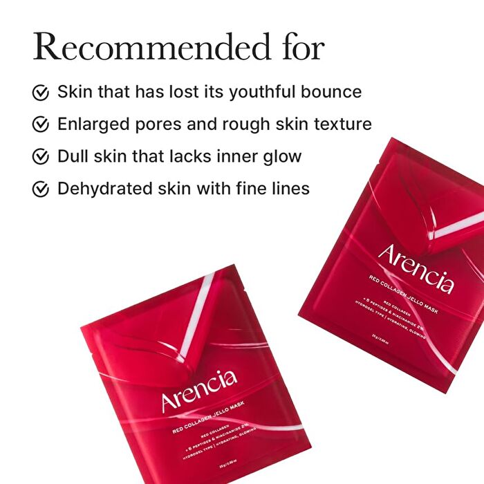 Red Collagen Jello Mask Set - 25g x 4 sheets
