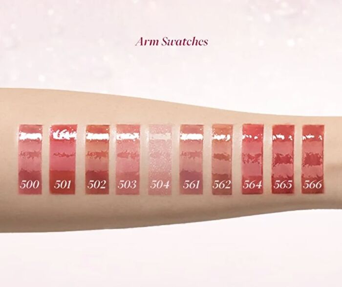 Joocyee Long-Lasting Glossy Rouge - 10 Colors - #562 Flat White - 3g