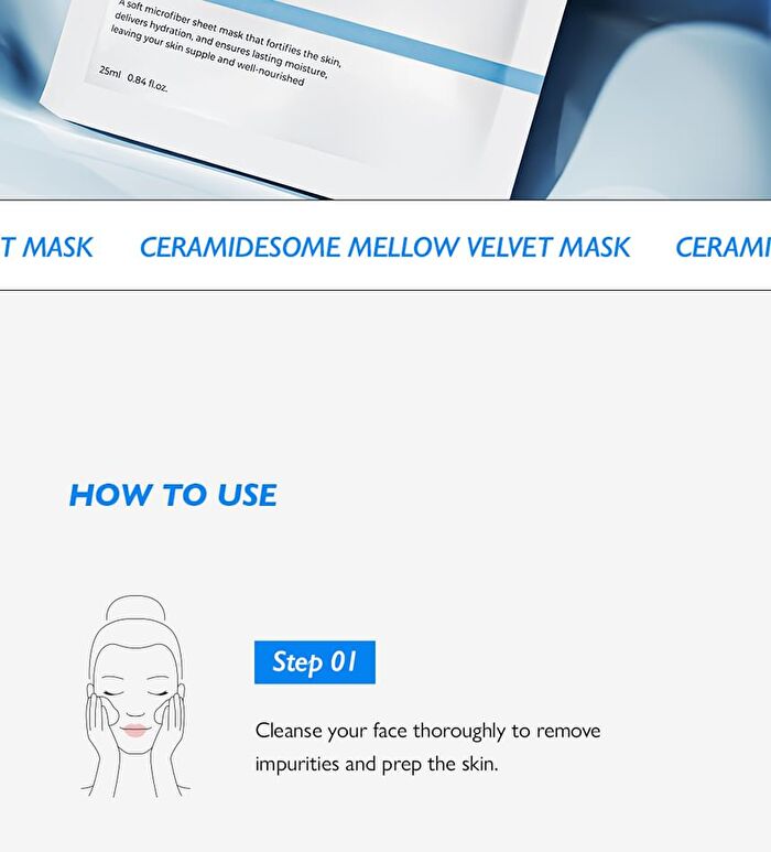 Ceramidesome Mellow Velet Mask Set - 25ml x 5 sheets