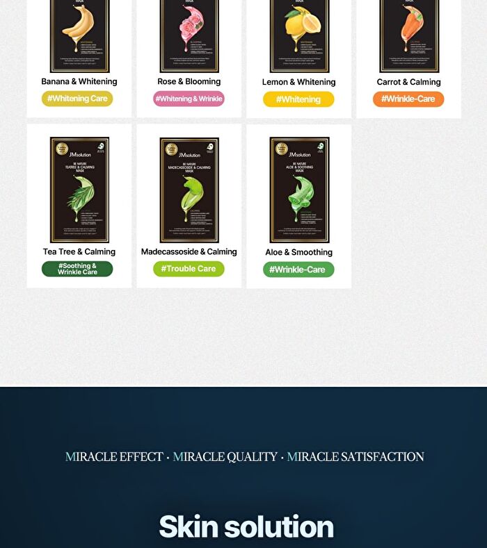 Be Nature Mask Set - 6 Types - Blueberry & Nourishing