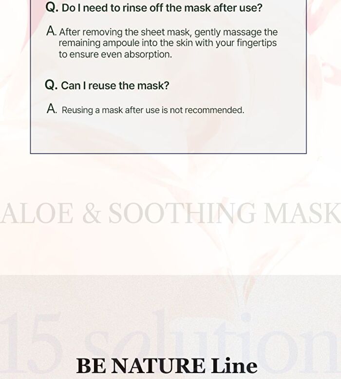 Be Nature Mask Set - 6 Types - Pomegranate & Nourishing