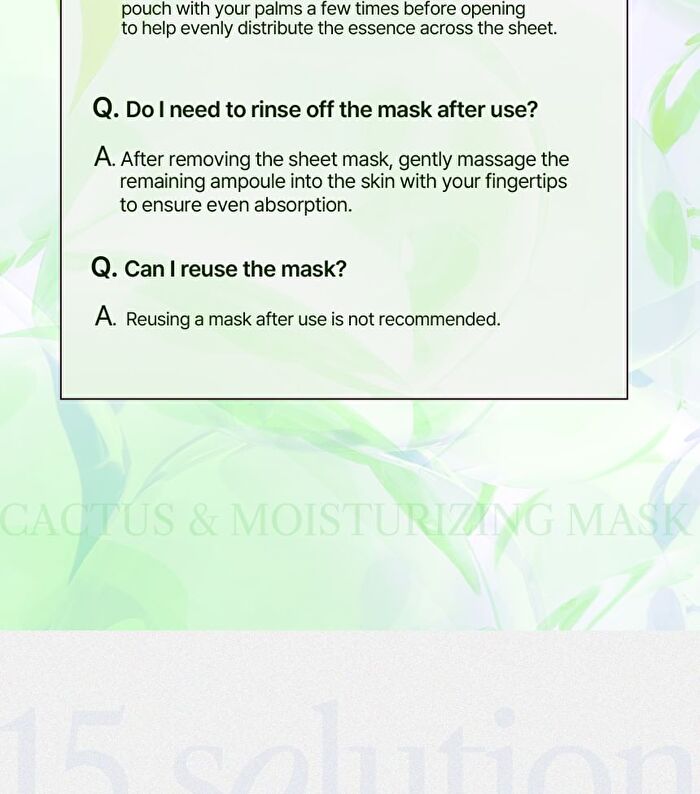 Be Nature Mask Set - 6 Types - Pomegranate & Nourishing