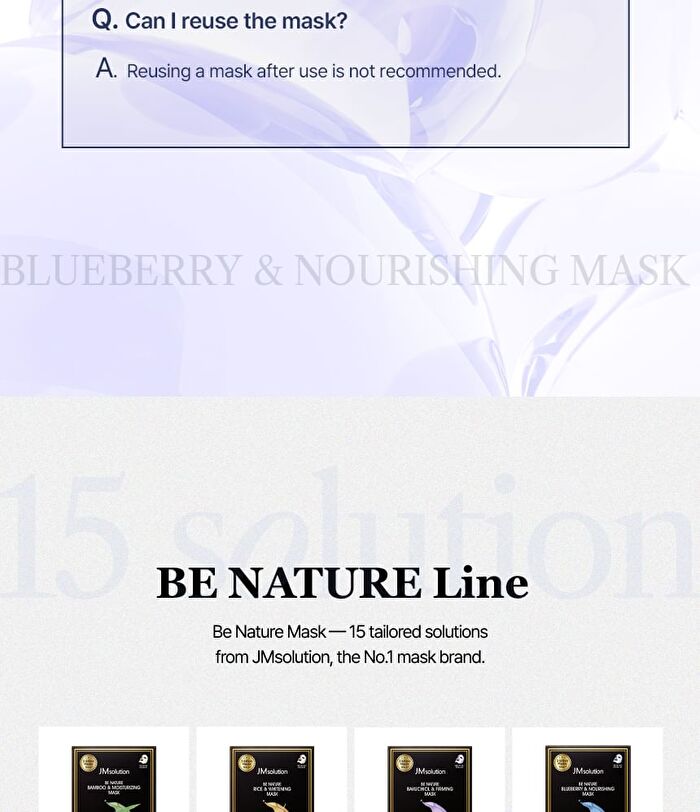 Be Nature Mask Set - 6 Types - Pomegranate & Nourishing