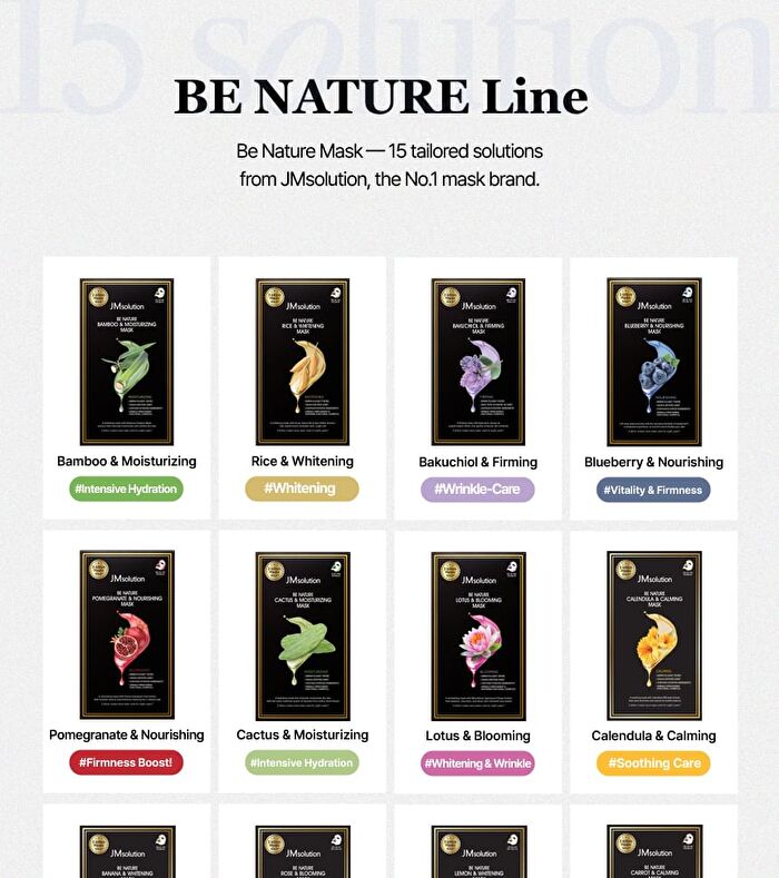 Be Nature Mask Set - 6 Types - Pomegranate & Nourishing