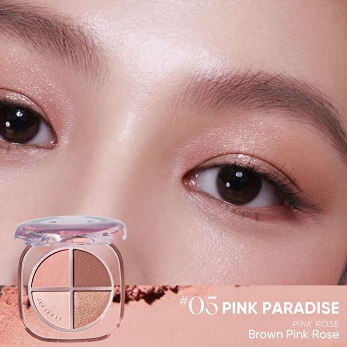 Glazed 4-Shade Eyeshadow Palette - 3 Colors - #07 Wonder Tea - 6.5g
