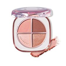 Judydoll Glazed 4-Shade Eyeshadow Palette - 3 Colors - #07 Wonder Tea - 6.5g