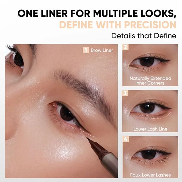 Defined Eyes Liquid Eyeliner Pen - 2 Colors - #01 Black - 0.8ml