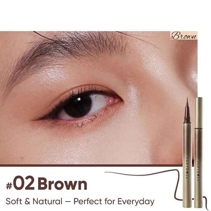 Defined Eyes Liquid Eyeliner Pen - 2 Colors - #02 Brown - 0.8ml
