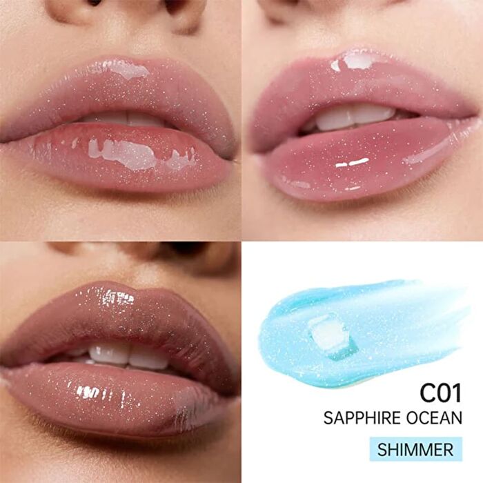 Catkin Serum Plumping Lip Gloss - 10 Colors - #C01 Sapphire Ocean - 3.5ml