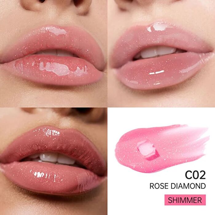 Catkin Serum Plumping Lip Gloss - 10 Colors - #C02 Rose Diamond - 3.5ml