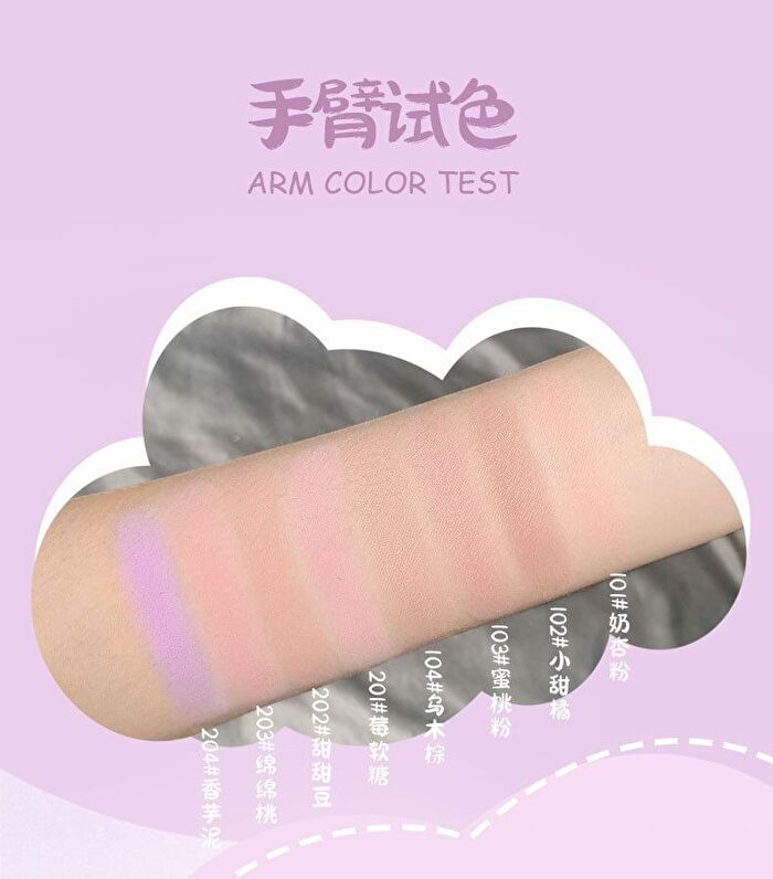 Cloud Keychain Soft Single Blush - 8 Colors - 101# Milk Pink (Powder) - 3.2g