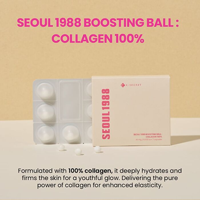Ksecret SEOUL 1988 Boosting Ball : Collagen 100% - 0.0012oz x 7 capsules