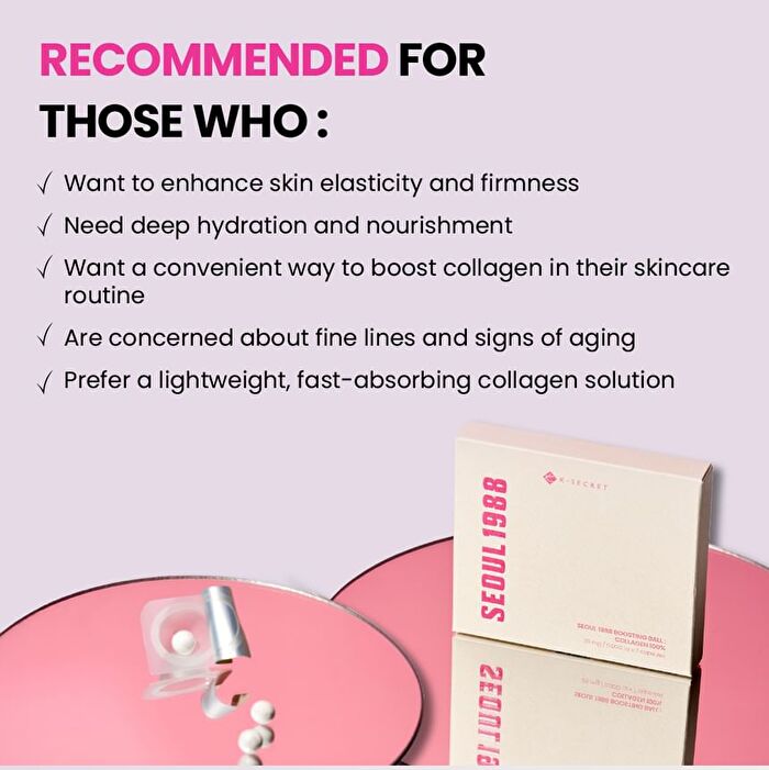 Ksecret SEOUL 1988 Boosting Ball : Collagen 100% - 0.0012oz x 7 capsules