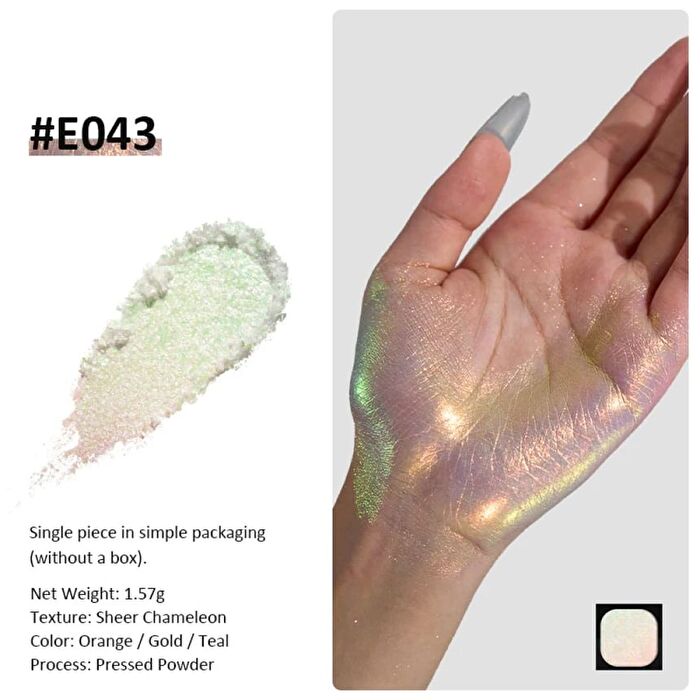 Customizable Single-Color Eyeshadow Palette - 23 Colors - #E018 - 1.1g