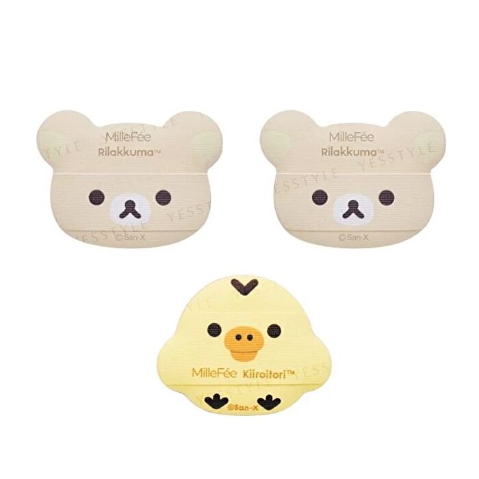 San-X Rilakkuma & Kiiroitori Finger Puff - 1 set