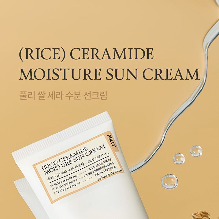 Fully Rice Ceramide Moisture Sun Cream - 50ml