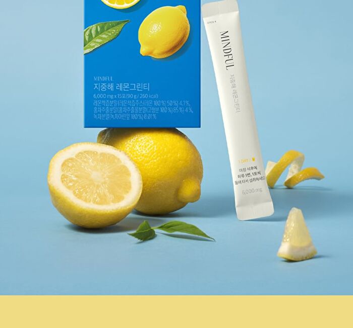 Foodology Mediterranean Lemon Green Tea - 6000mg x 15 sticks