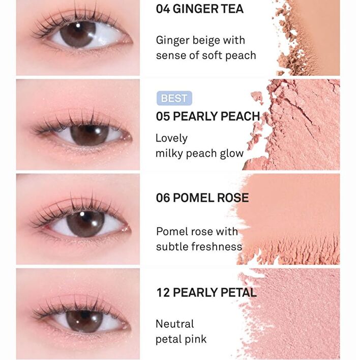 Single Eyeshadow - 20 Colors - #06 Pomel Rose