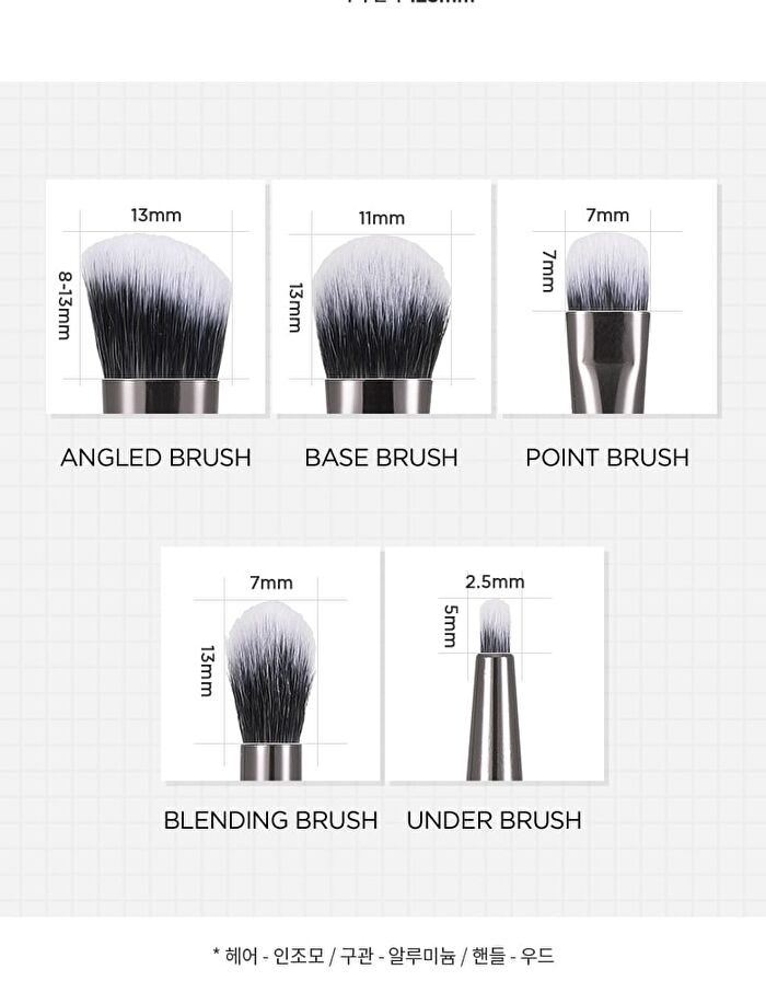 Merzy Eye Make Up Brush Set - 5 pcs