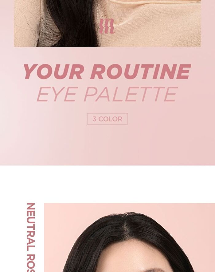 Merzy Your Routine Eye Palette - 3 Colors - #02 Lavender Breeze