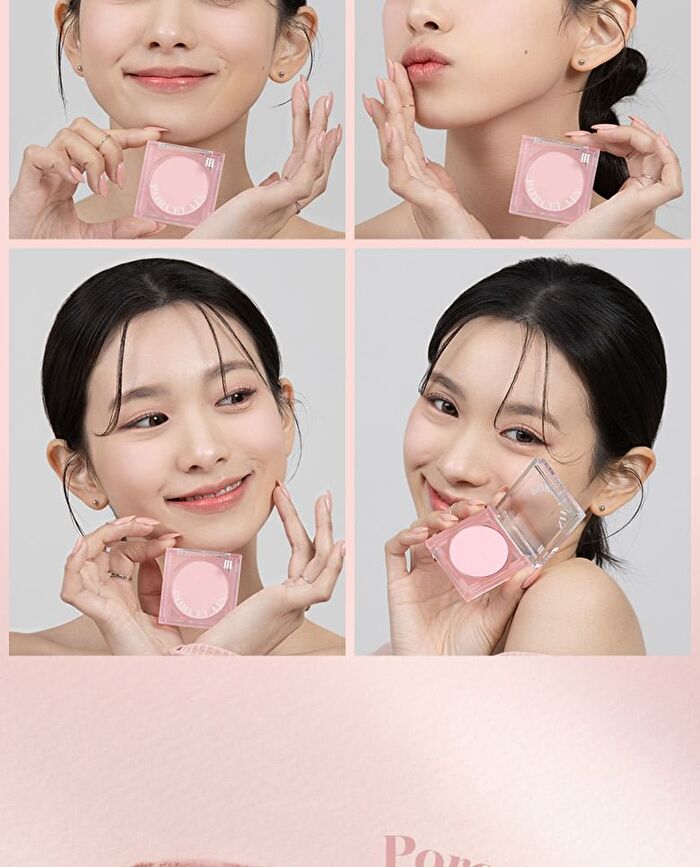 Merzy Porcelain Cheek Blusher - 4 Colors - #PB04 Bloom Pink