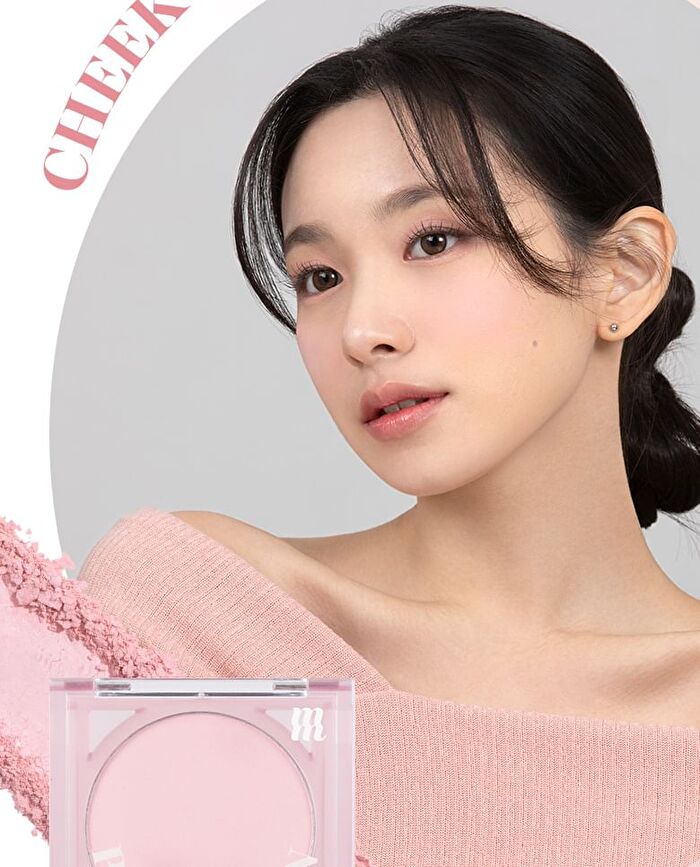 Merzy Porcelain Cheek Blusher - 4 Colors - #PB04 Bloom Pink