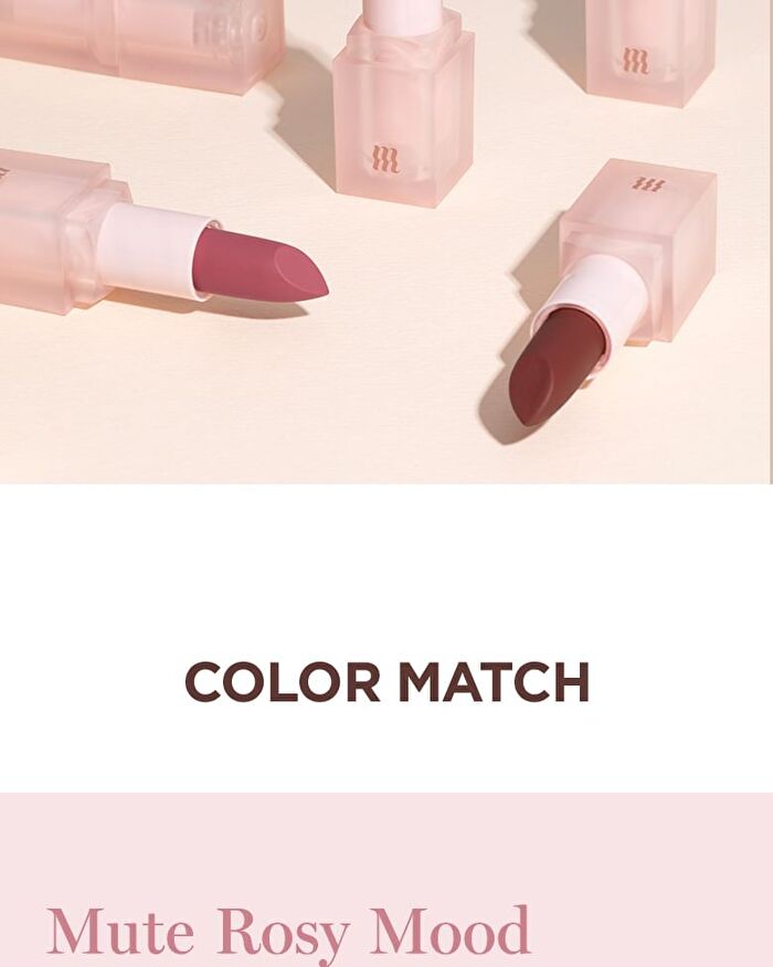 Merzy Nude Veil Lipstick - 5 Colors - #NV1 Apricot Fever